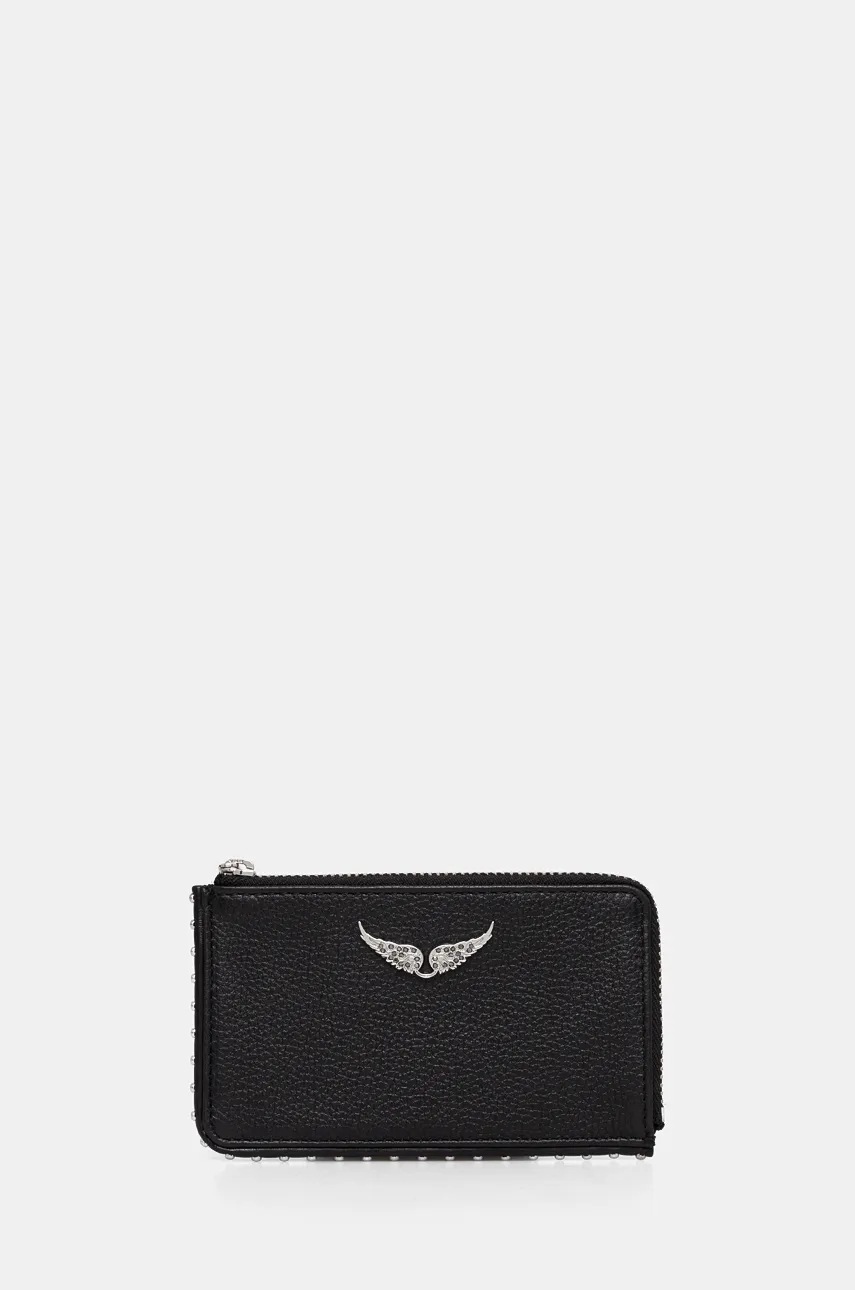 

Кожен портфейл ZADIG&VOLTAIRE дамски в черно LWSG00011, Черен