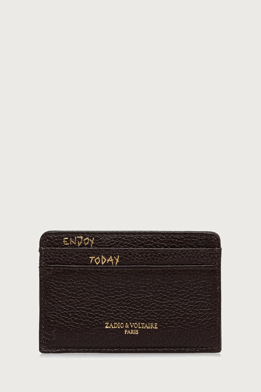 Zadig&Voltaire etui na karty damskie skórzane