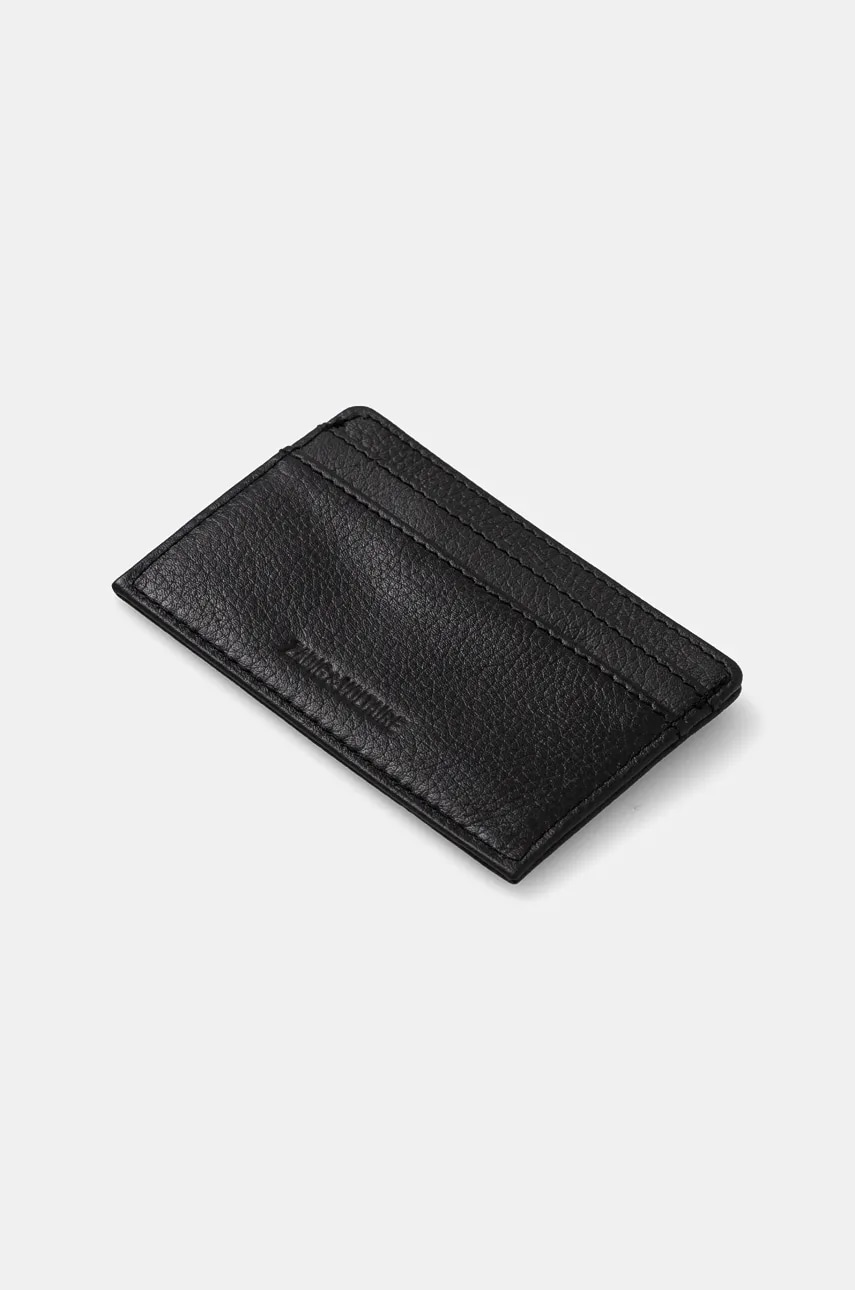 Кожаный чехол на карты ZADIG&VOLTAIRE цвет чёрный LWSG00001 Кожаный чехол на карты ZADIG&VOLTAIRE цвет чёрный LWSG00001
