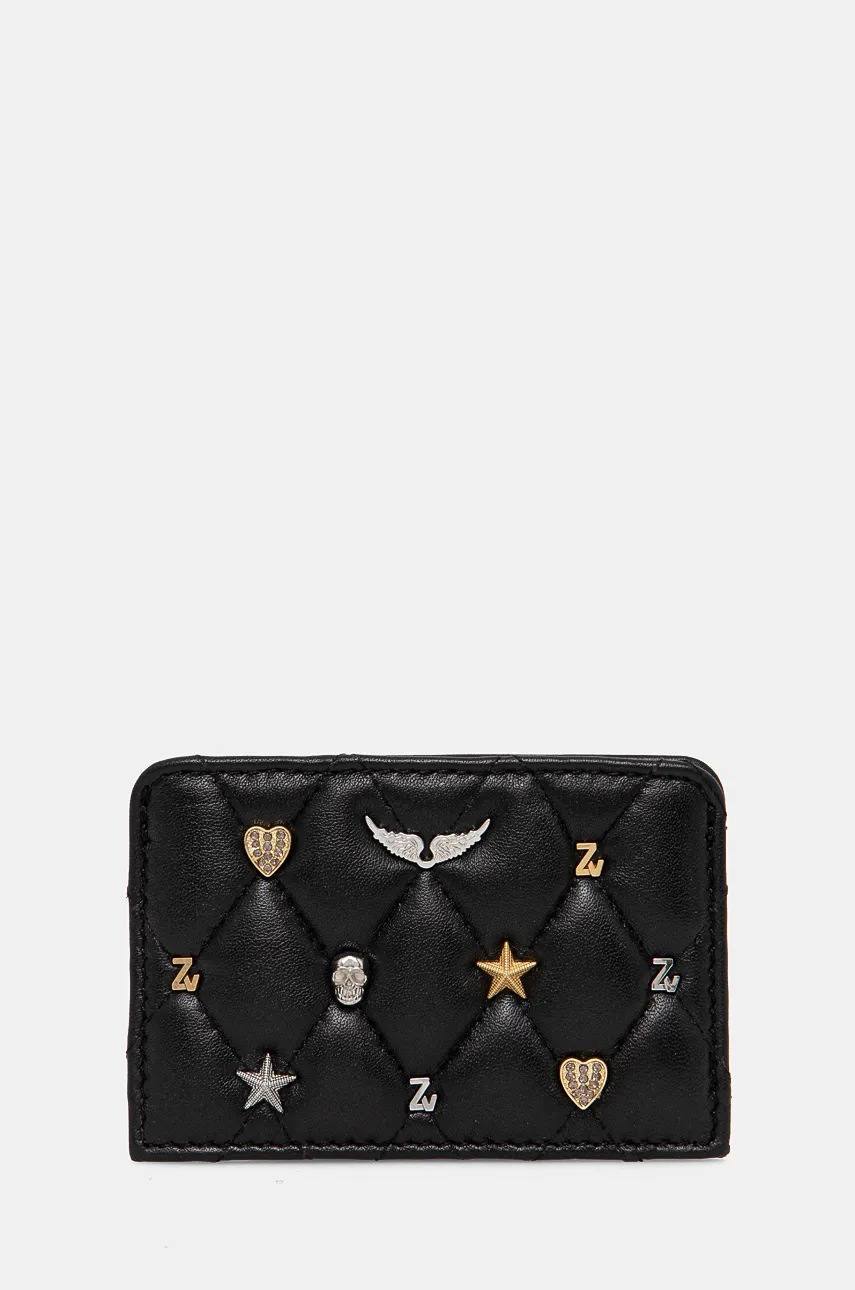 

Кожен портфейл ZADIG&VOLTAIRE дамски в черно LWSG00168, Черен