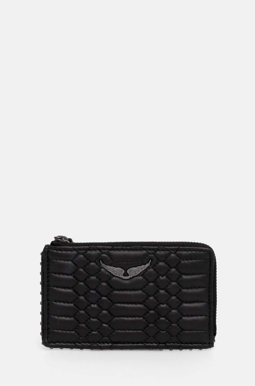 ZADIG&VOLTAIRE portofel de piele femei, culoarea negru, LWSG00060