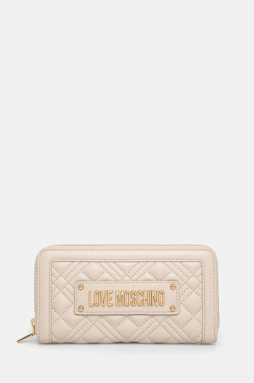 

Портмоне Love Moschino дамски в бежово JC5600PP0L, Бежов