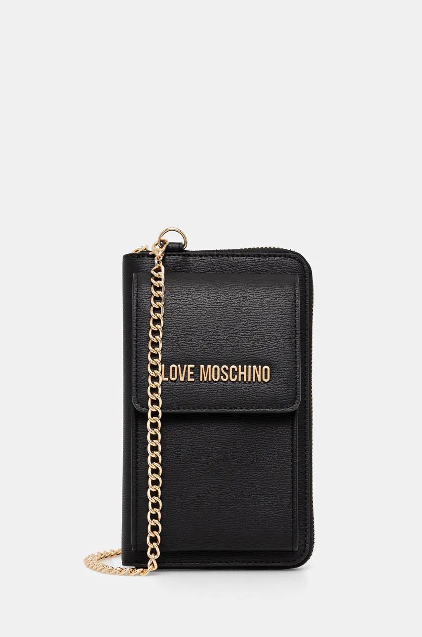 Love Moschino portofel femei, culoarea negru, JC5701PP0L