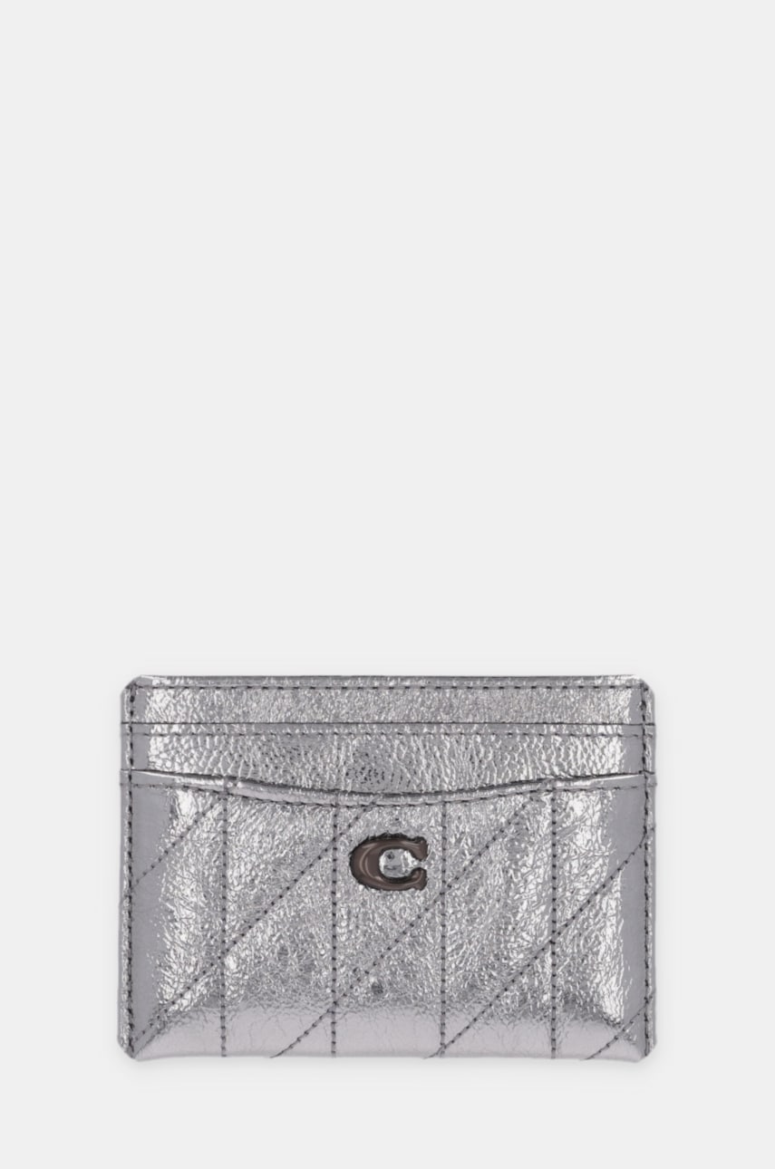 Coach carcasa din piele culoarea argintiu, CW597 Coach carcasa din piele culoarea argintiu, CW597