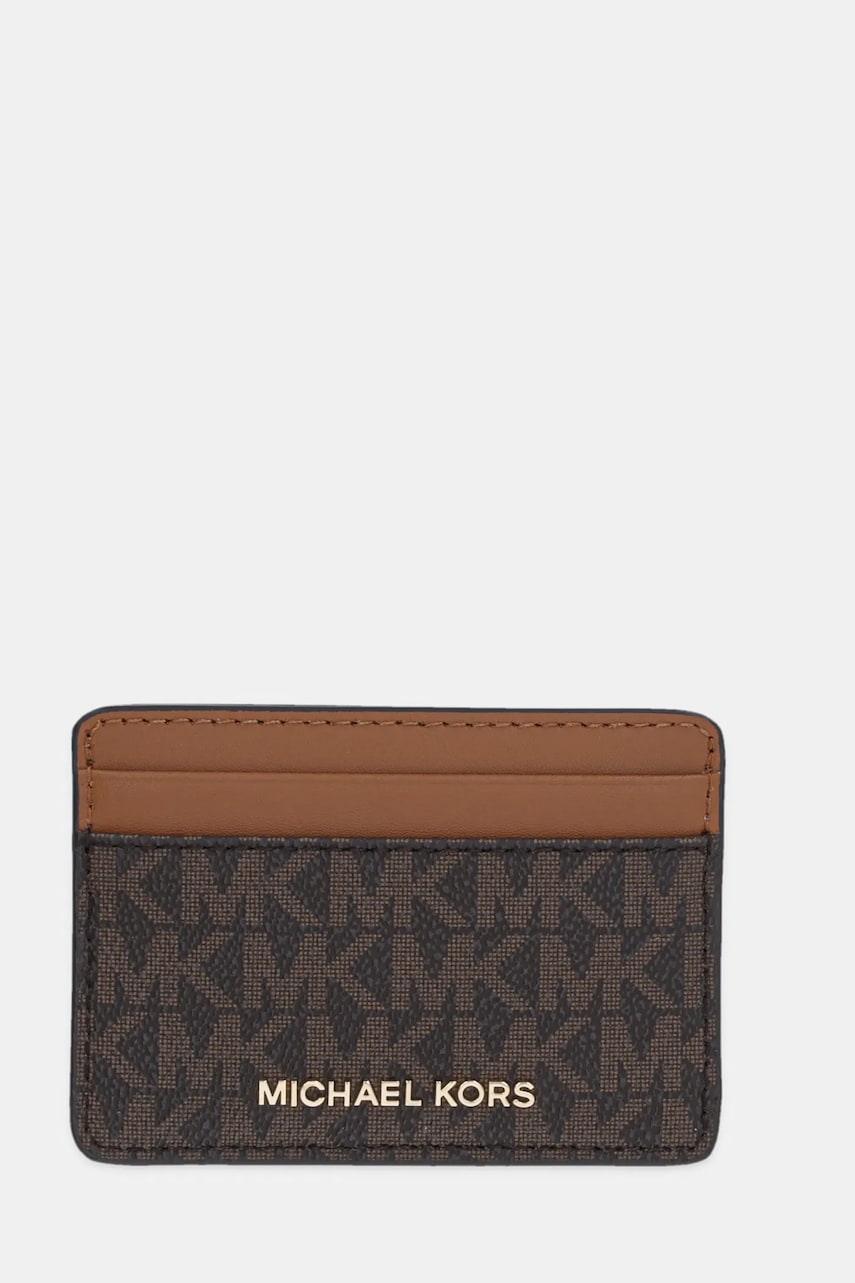 MICHAEL Michael Kors card holder culoarea maro, 32F1GJ6D0B