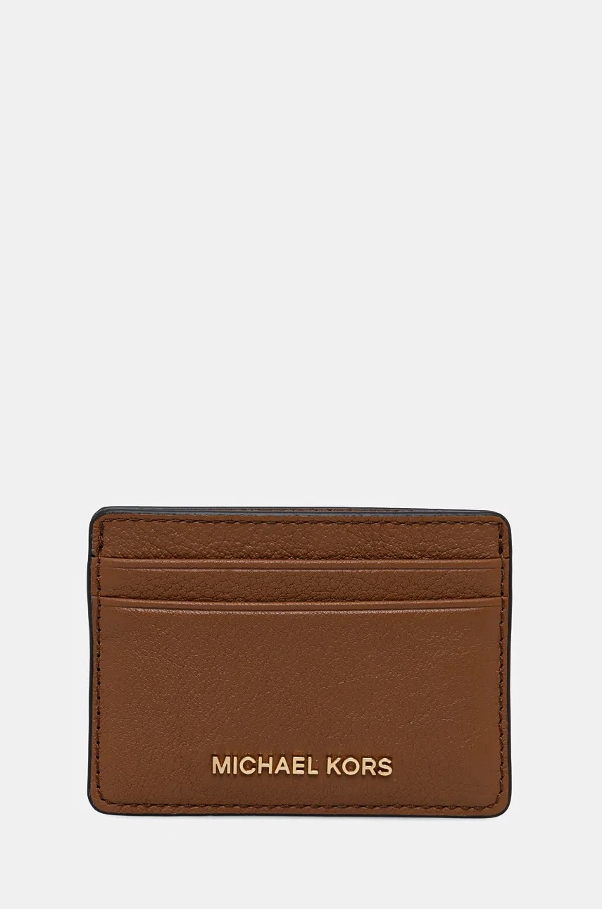 

Кожен калъф за карти MICHAEL Michael Kors в кафяво 32F7GF6D0L, Кафяв