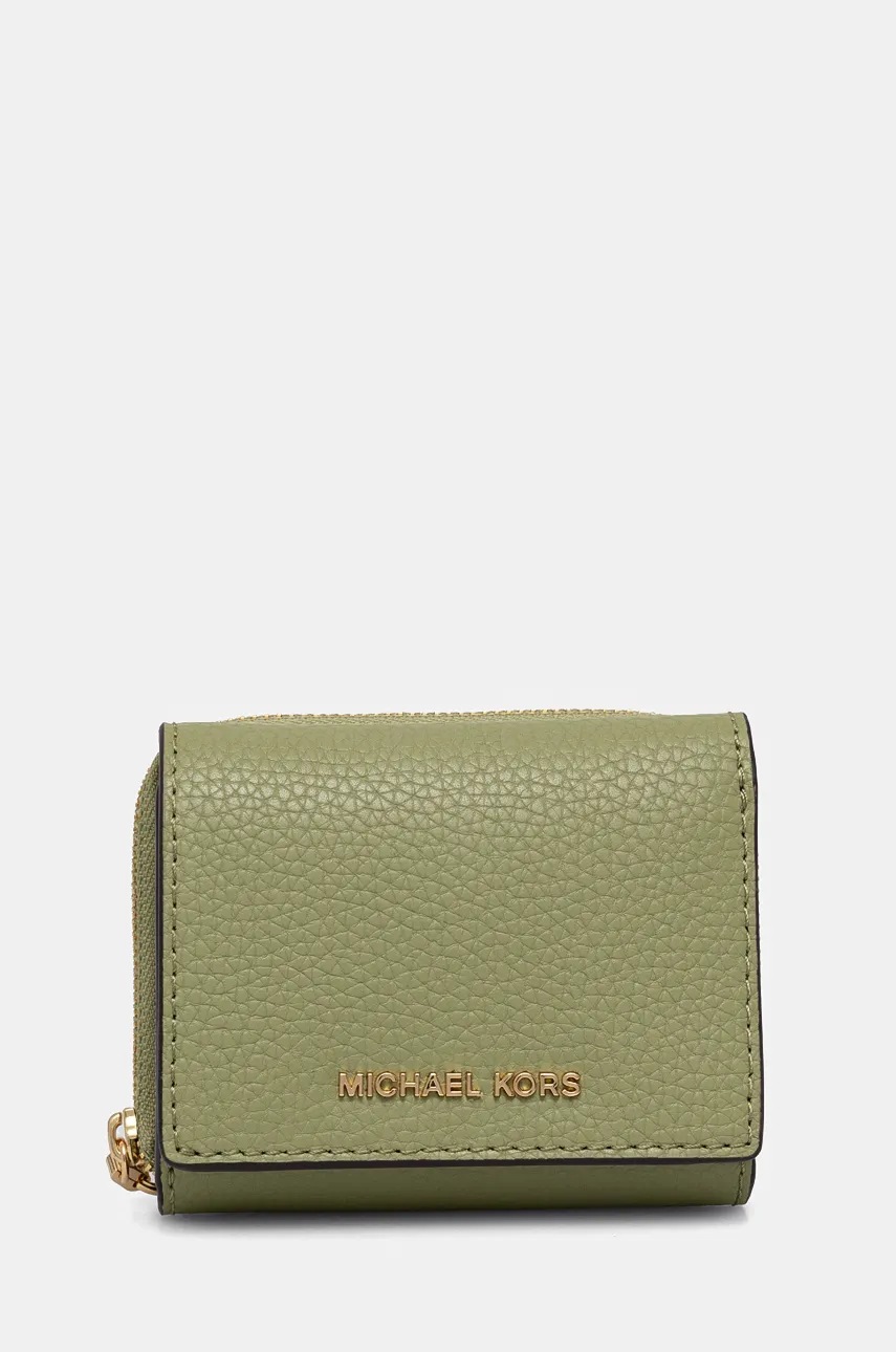 

Кожен портфейл MICHAEL Michael Kors дамски в зелено 32S4G8ED8L, Зелен