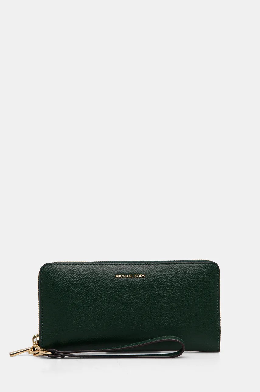

Кожен портфейл MICHAEL Michael Kors дамски в зелено 32F4GJ6T3L, Зелен