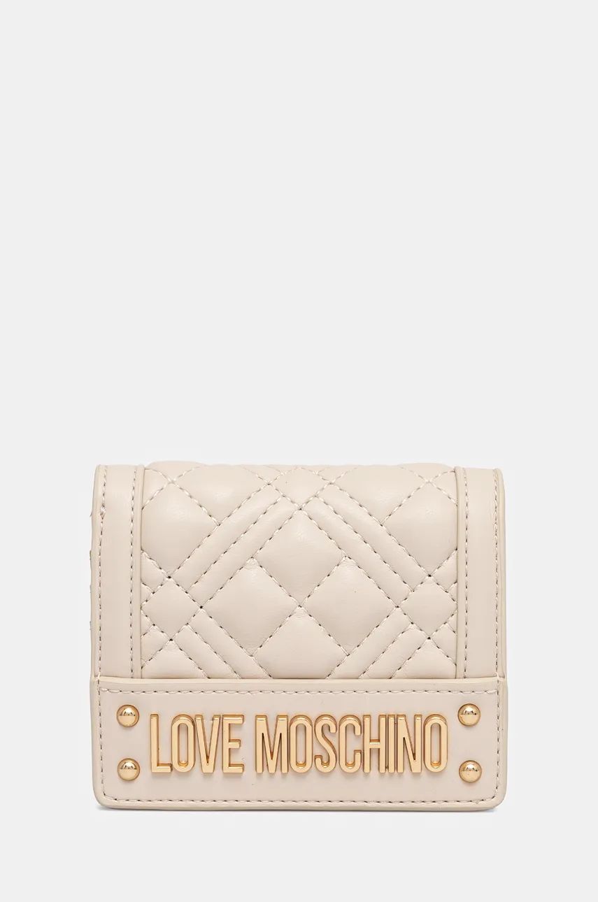 Love Moschino portofel femei, culoarea bej, JC5601PP0L