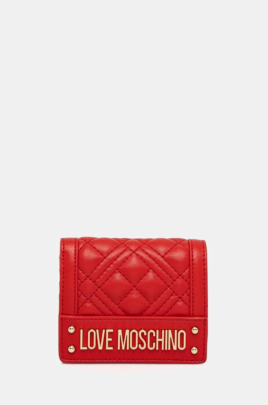 Love Moschino portofel femei, culoarea rosu, JC5601PP0L