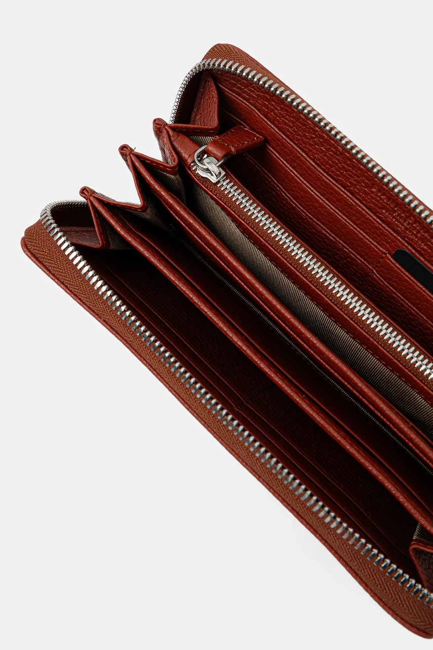 Кожаный кошелек Gianni Chiarini цвет бордовый PF 5042 GRN