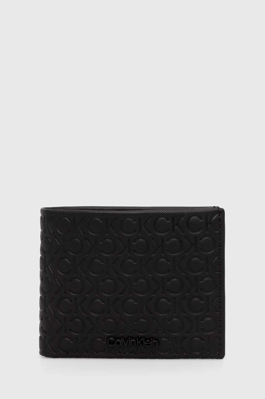 

Кожен портфейл Calvin Klein мъжки в черно K50K511937, Черен