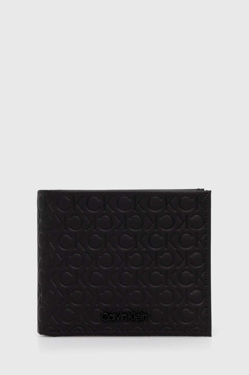 

Кожен портфейл Calvin Klein мъжки в черно K50K511941, Черен