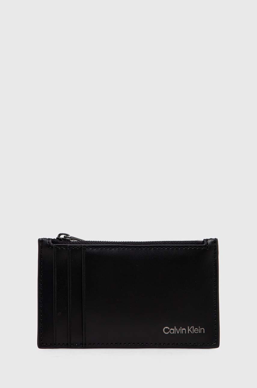 

Кожен портфейл Calvin Klein мъжки в черно K50K512075, Черен