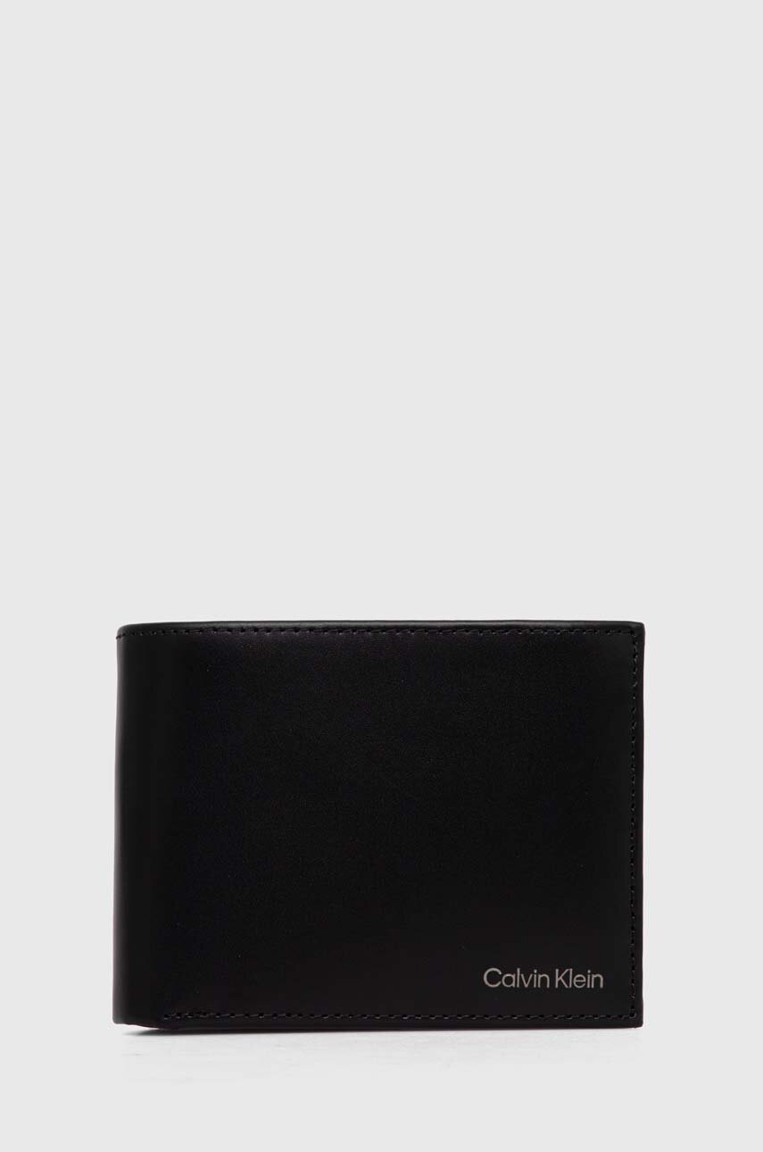 

Кожен портфейл Calvin Klein мъжки в черно K50K512078, Черен