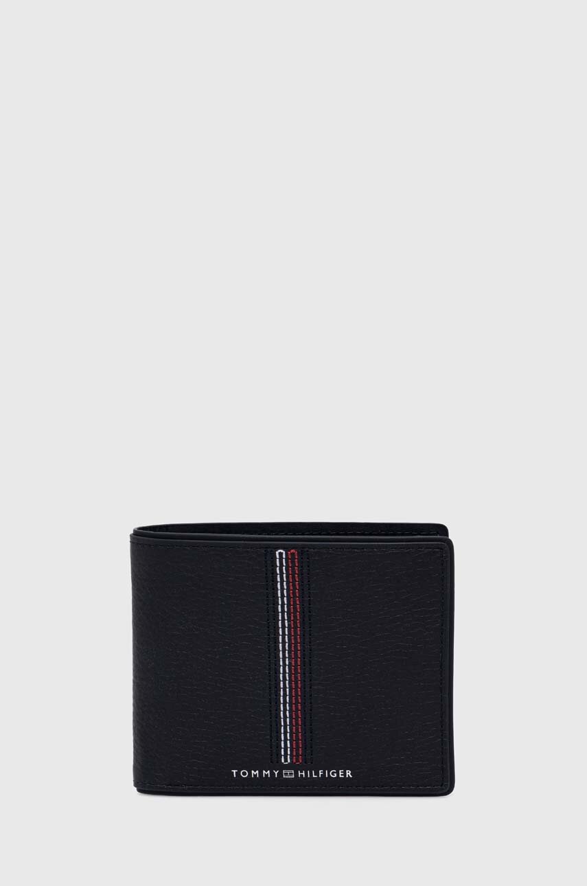

Кожен портфейл Tommy Hilfiger мъжки в тъмносиньо AM0AM12527, Тъмносин