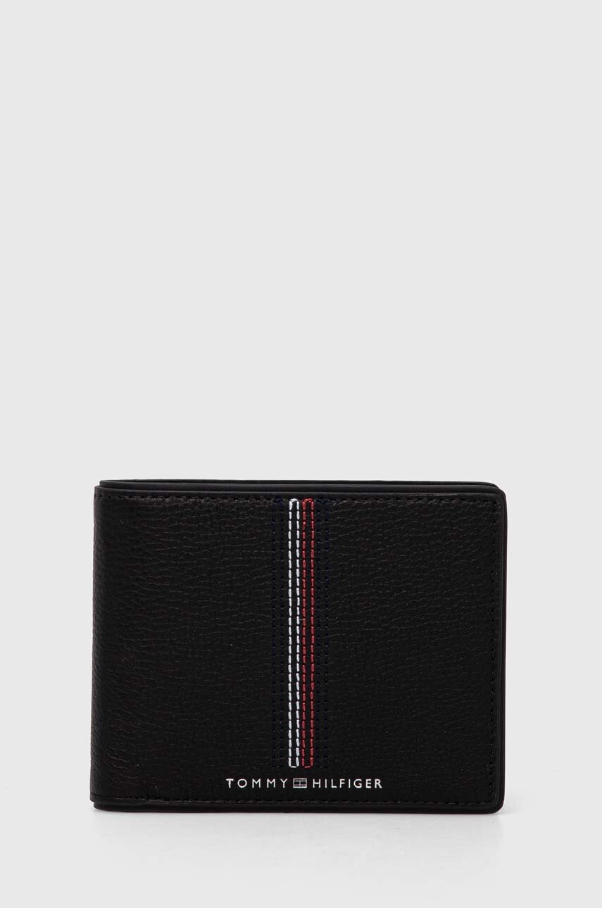 

Кожен портфейл Tommy Hilfiger мъжки в черно AM0AM12527, Черен