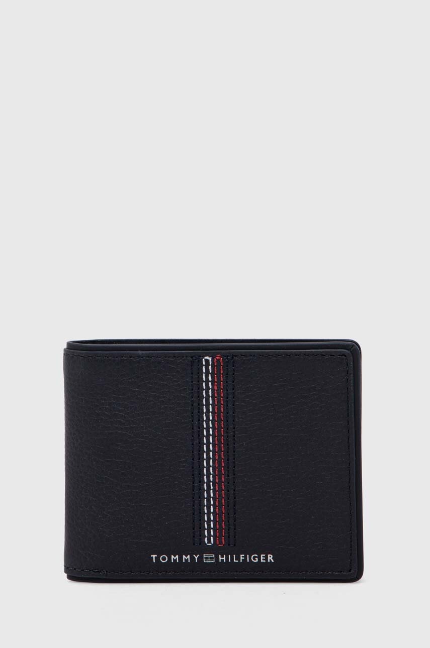 

Кожен портфейл Tommy Hilfiger мъжки в тъмносиньо AM0AM12528, Тъмносин