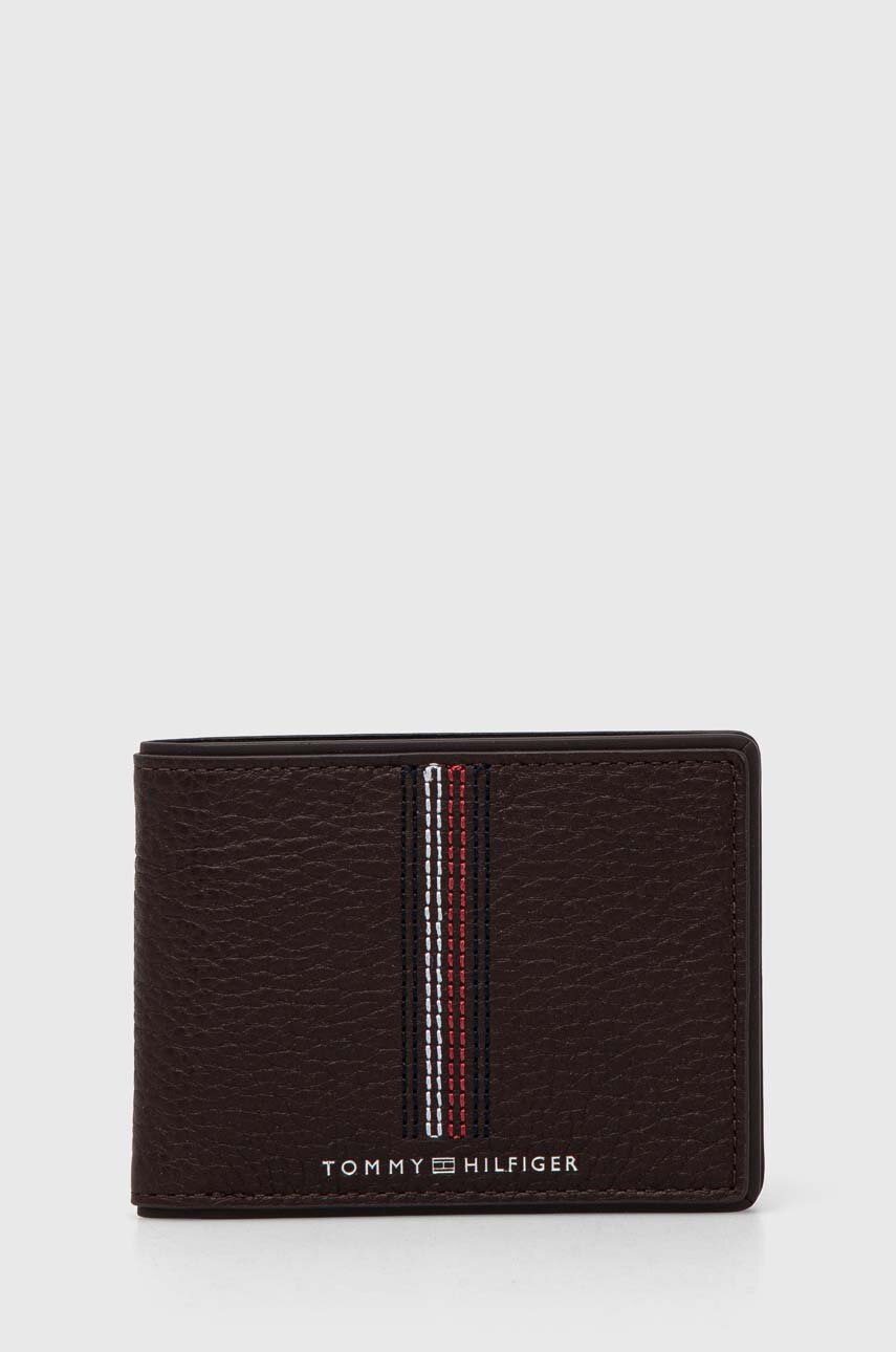 

Кожен портфейл Tommy Hilfiger мъжки в кафяво AM0AM12528, Кафяв