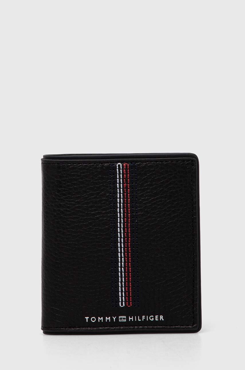 

Кожен портфейл Tommy Hilfiger мъжки в черно AM0AM12658, Черен