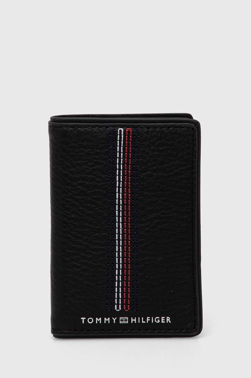 

Кожен портфейл Tommy Hilfiger мъжки в черно AM0AM12659, Черен