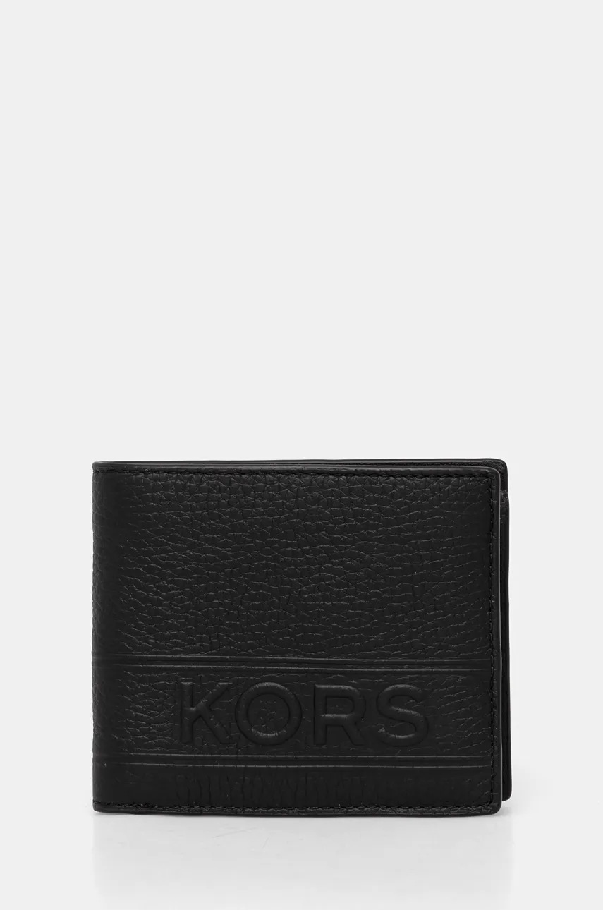 

Кожен портфейл Michael Kors мъжки в черно 39T4LHDF3L, Черен