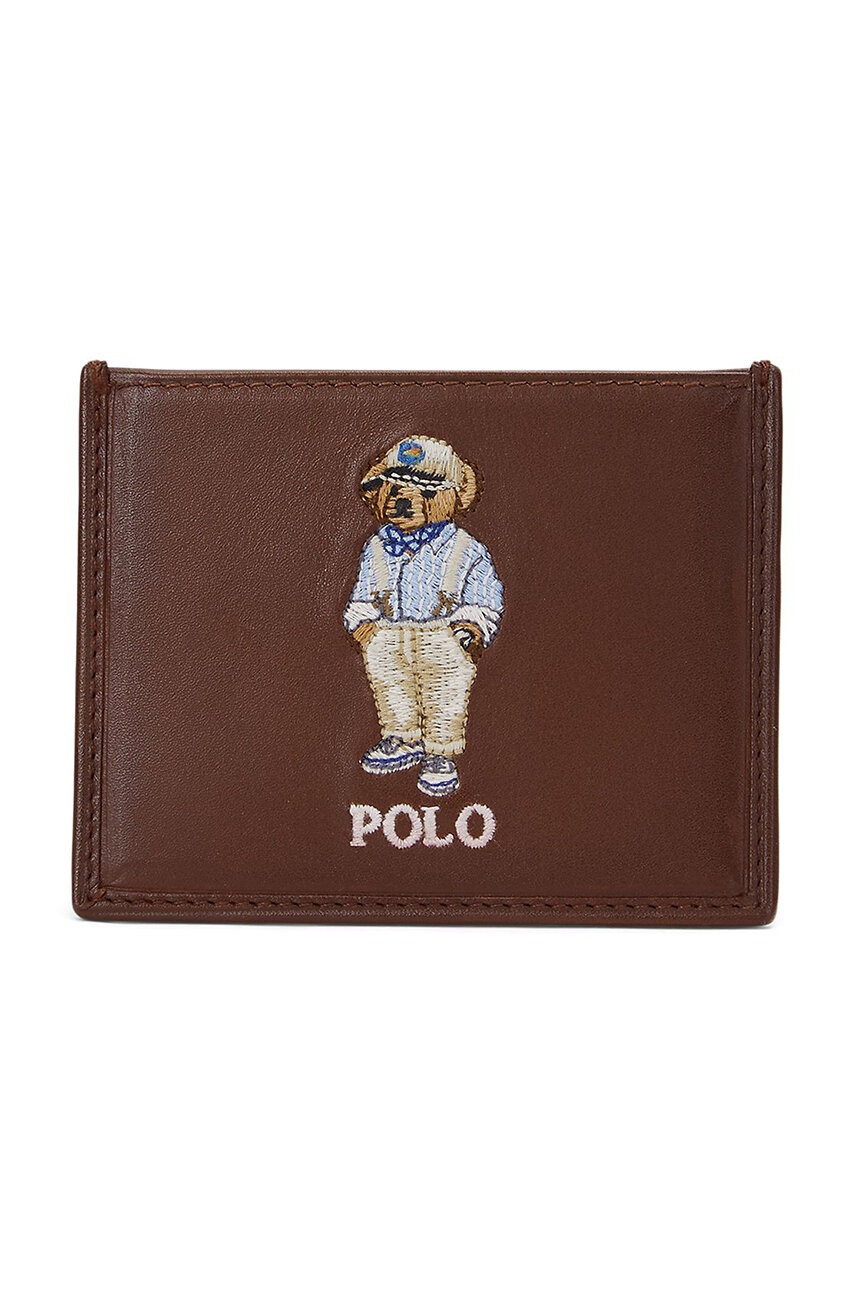 

Кожен портфейл Polo Ralph Lauren мъжки в кафяво 405952097, Кафяв