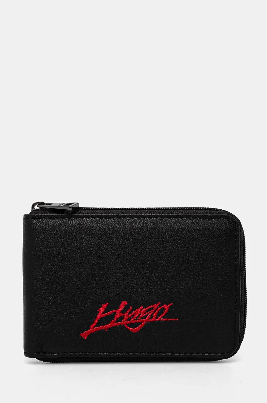 

Кожен портфейл HUGO мъжки в черно 50529553, Черен
