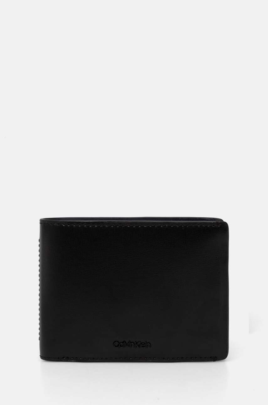 

Кожен портфейл Calvin Klein мъжки в черно K50K512264, Черен