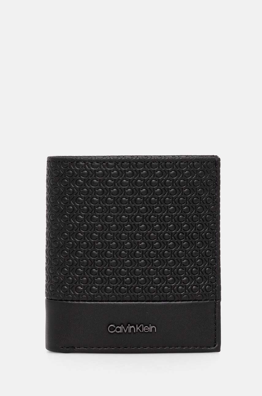 

Кожен портфейл Calvin Klein мъжки в черно K50K512276, Черен
