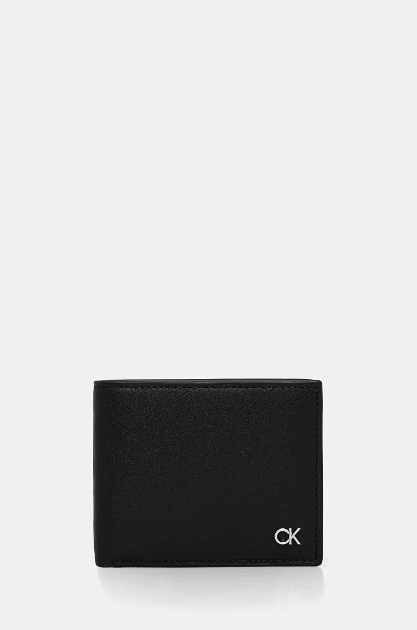 

Кожен портфейл Calvin Klein мъжки в черно K50K512289, Черен