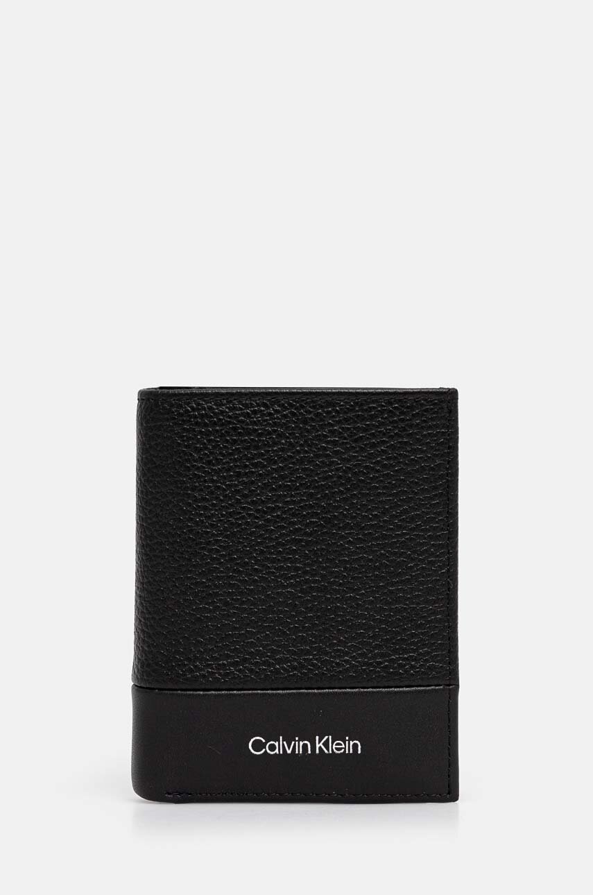 

Кожен портфейл Calvin Klein мъжки в черно K50K512316, Черен