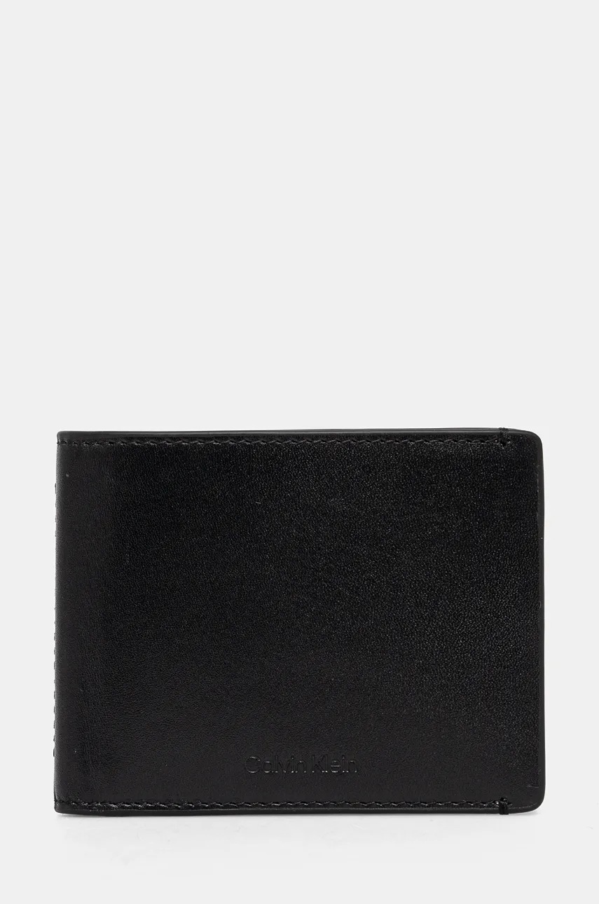 

Кожен портфейл Calvin Klein мъжки в черно K50K512489, Черен