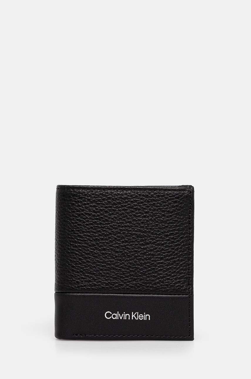 

Кожен портфейл Calvin Klein мъжки в черно K50K512502, Черен