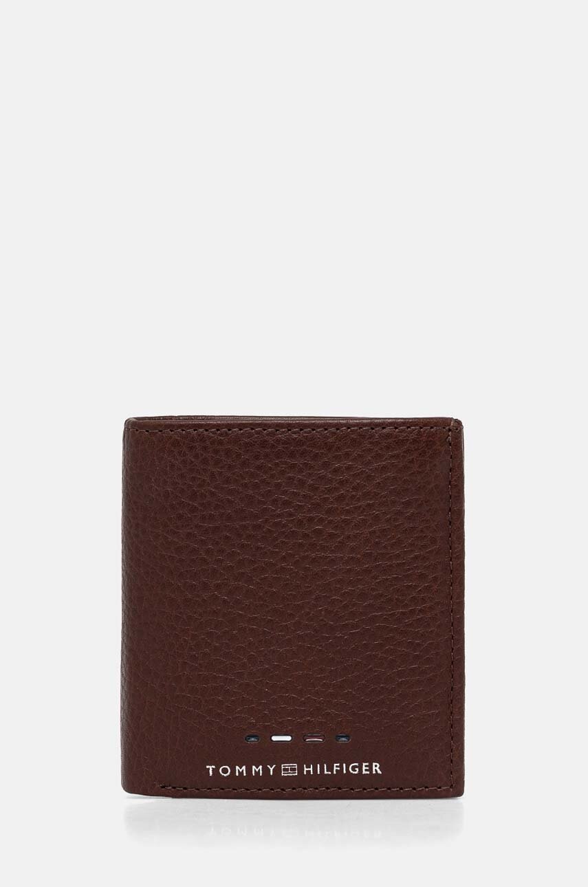 

Кожен портфейл Tommy Hilfiger мъжки в кафяво AM0AM12756, Кафяв