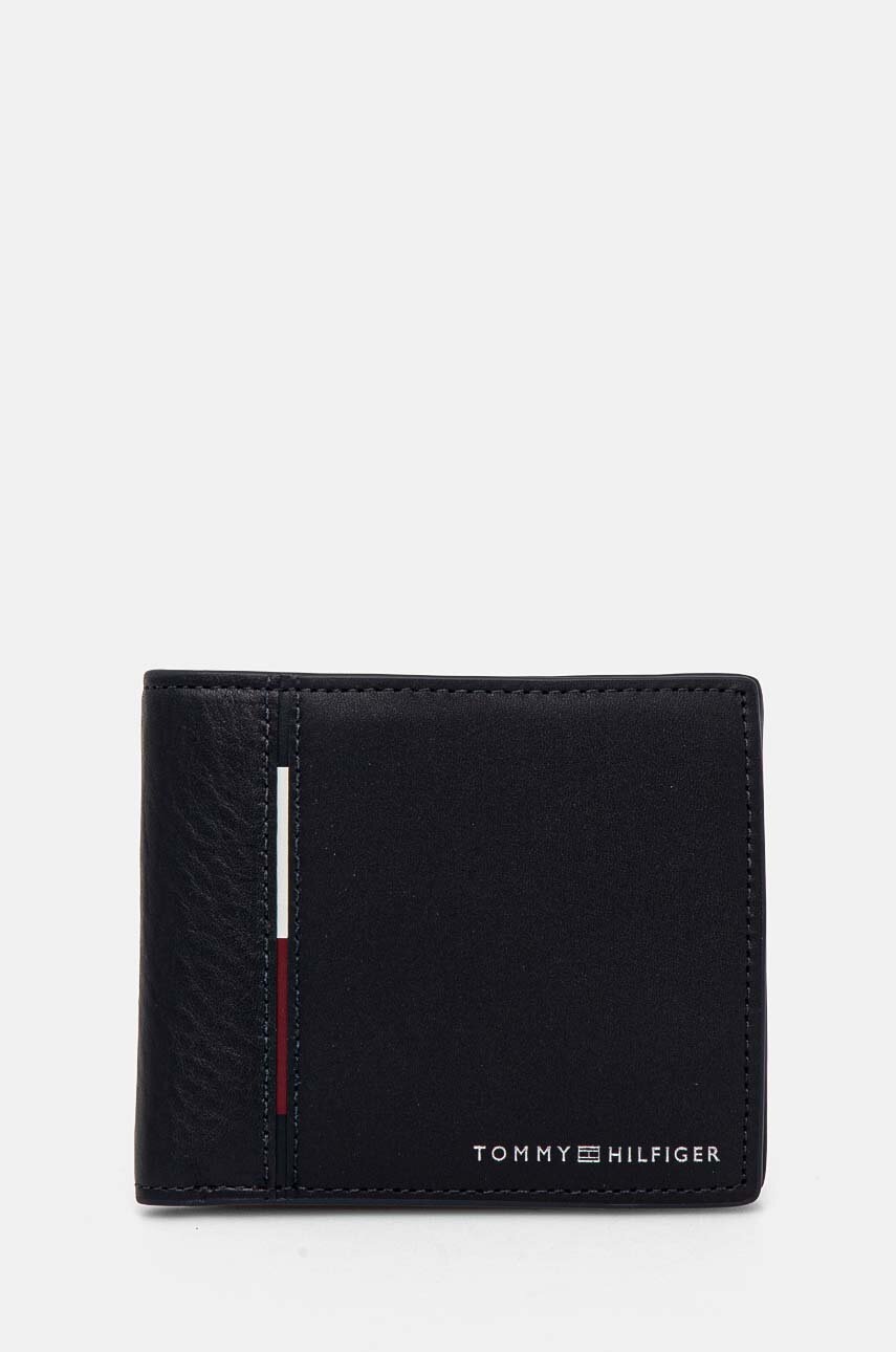 

Кожен портфейл Tommy Hilfiger мъжки в тъмносиньо AM0AM12766, Тъмносин