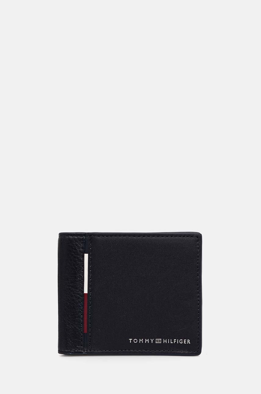 

Кожен портфейл Tommy Hilfiger мъжки в тъмносиньо AM0AM12767, Тъмносин