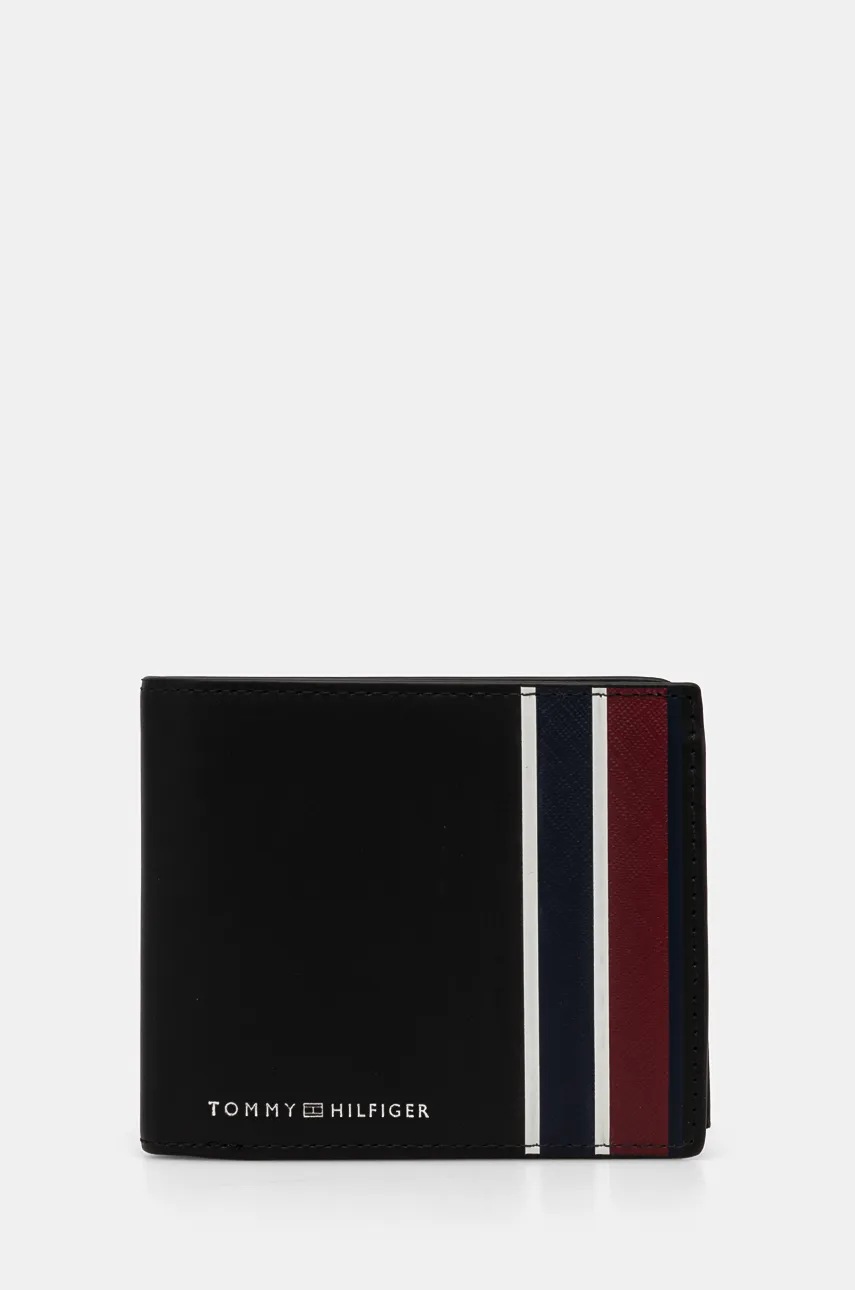 

Кожен портфейл Tommy Hilfiger мъжки в черно AM0AM12777, Черен