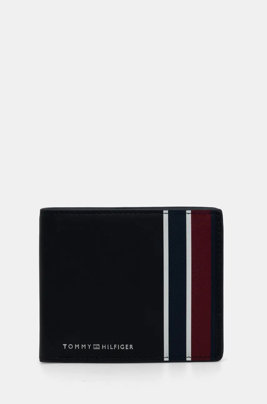

Кожен портфейл Tommy Hilfiger мъжки в тъмносиньо AM0AM12782, Тъмносин
