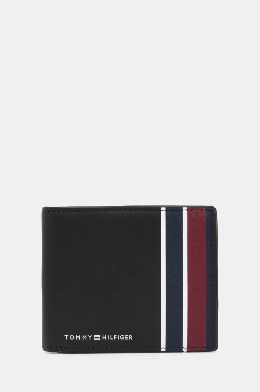 

Кожен портфейл Tommy Hilfiger мъжки в черно AM0AM12782, Черен