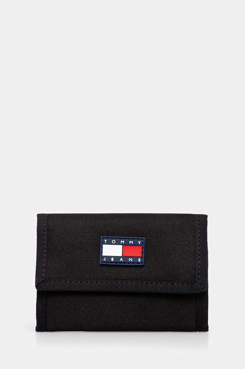

Портмоне Tommy Jeans мъжки в черно AM0AM12650, Черен