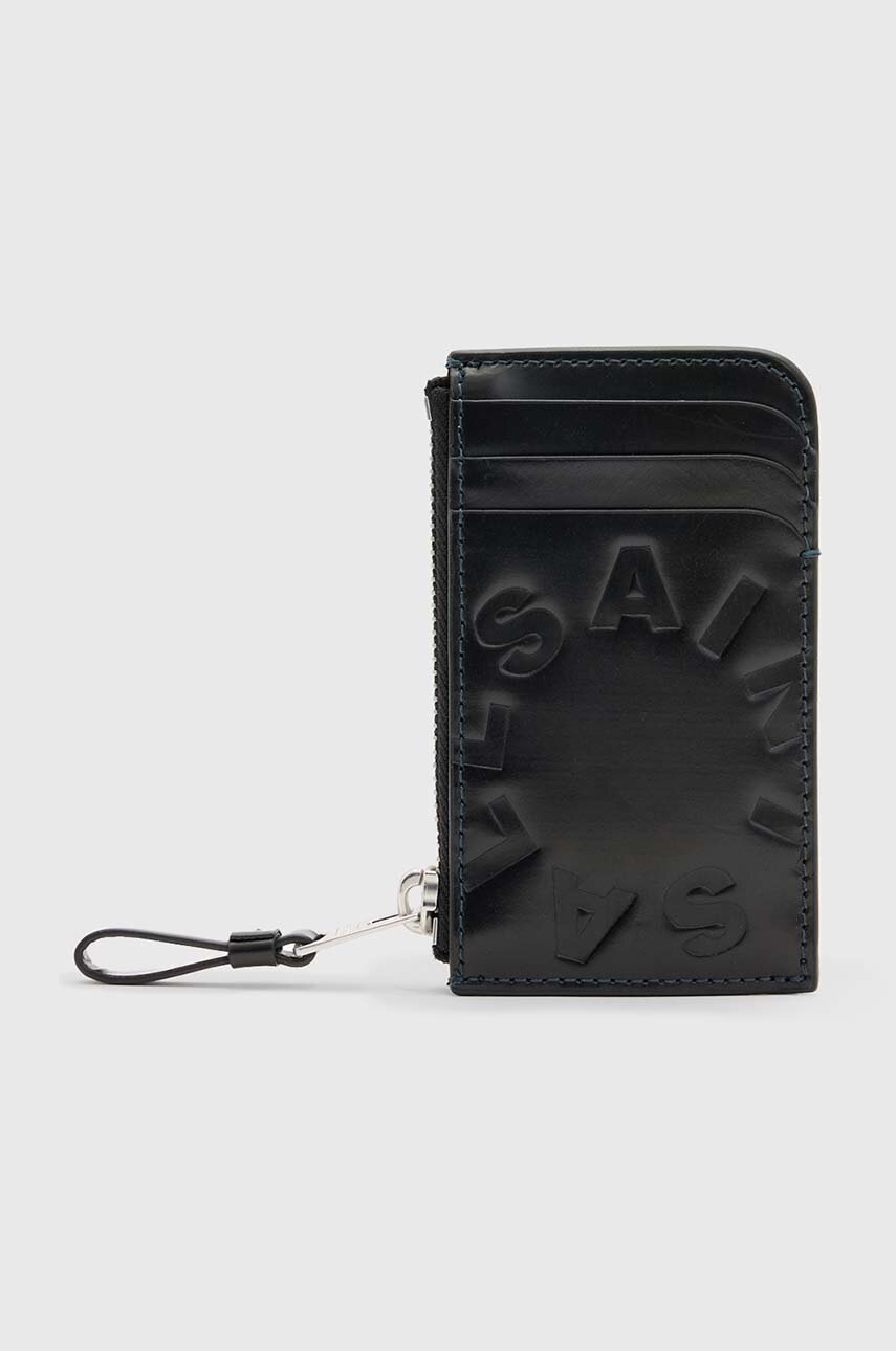 

Кожен портфейл AllSaints ISAMU мъжки в черно M168XB, Черен