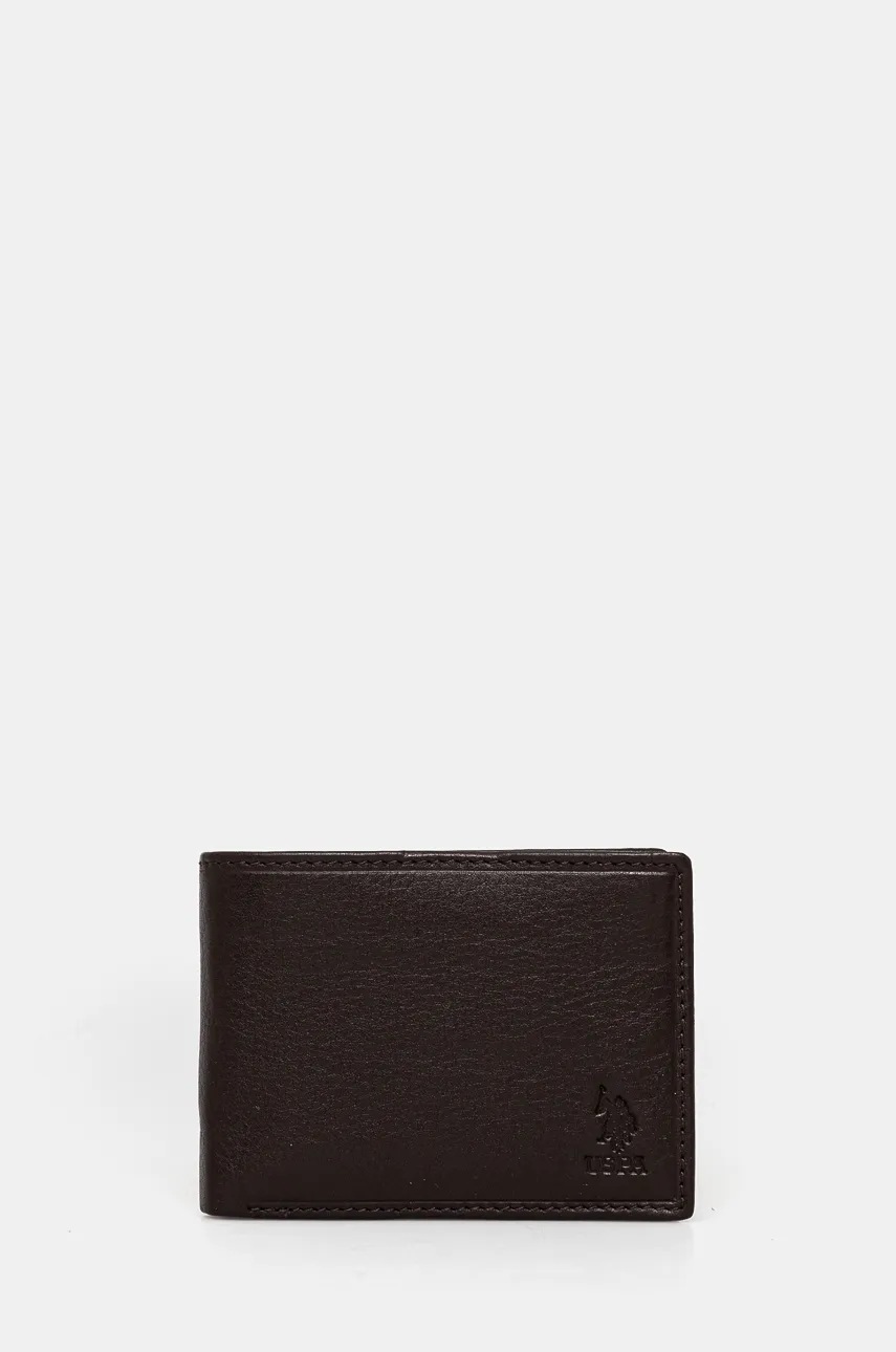 U.S. Polo Assn. portofel Brazil barbati, culoarea maro, AEUZ32541MHA