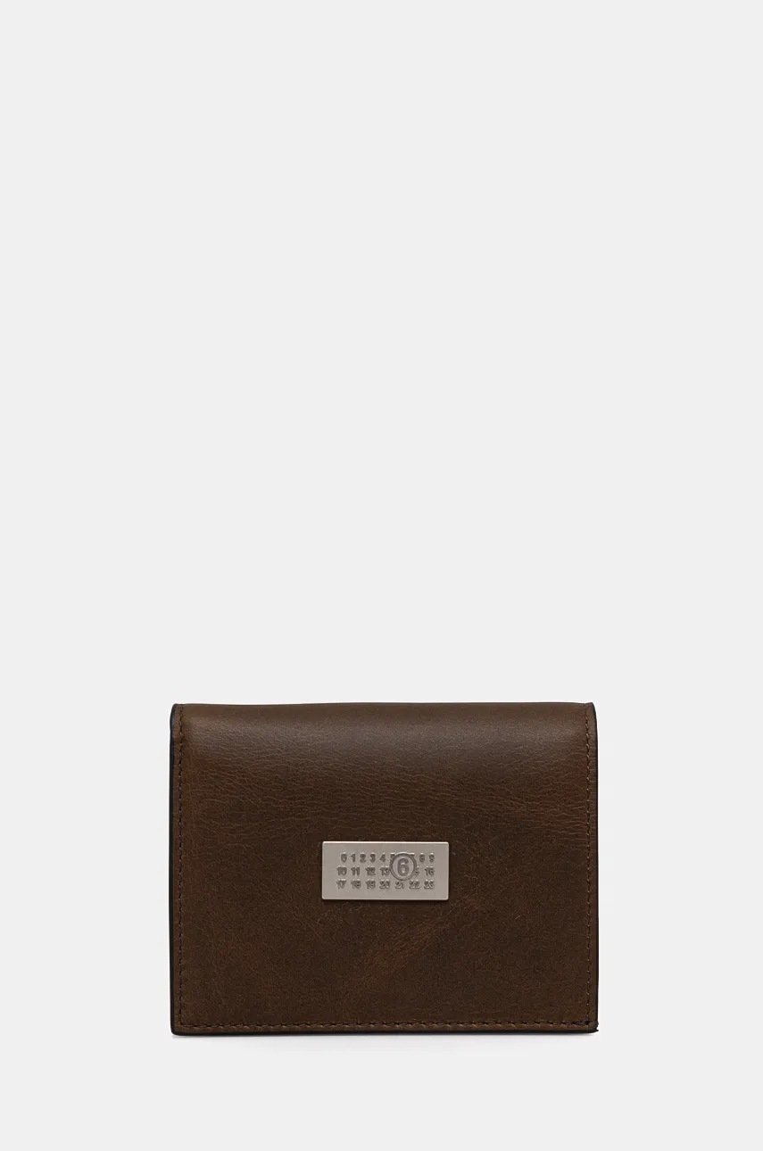 

Кожен портфейл MM6 Maison Margiela в кафяво SA5UI0015.P7179, Кафяв