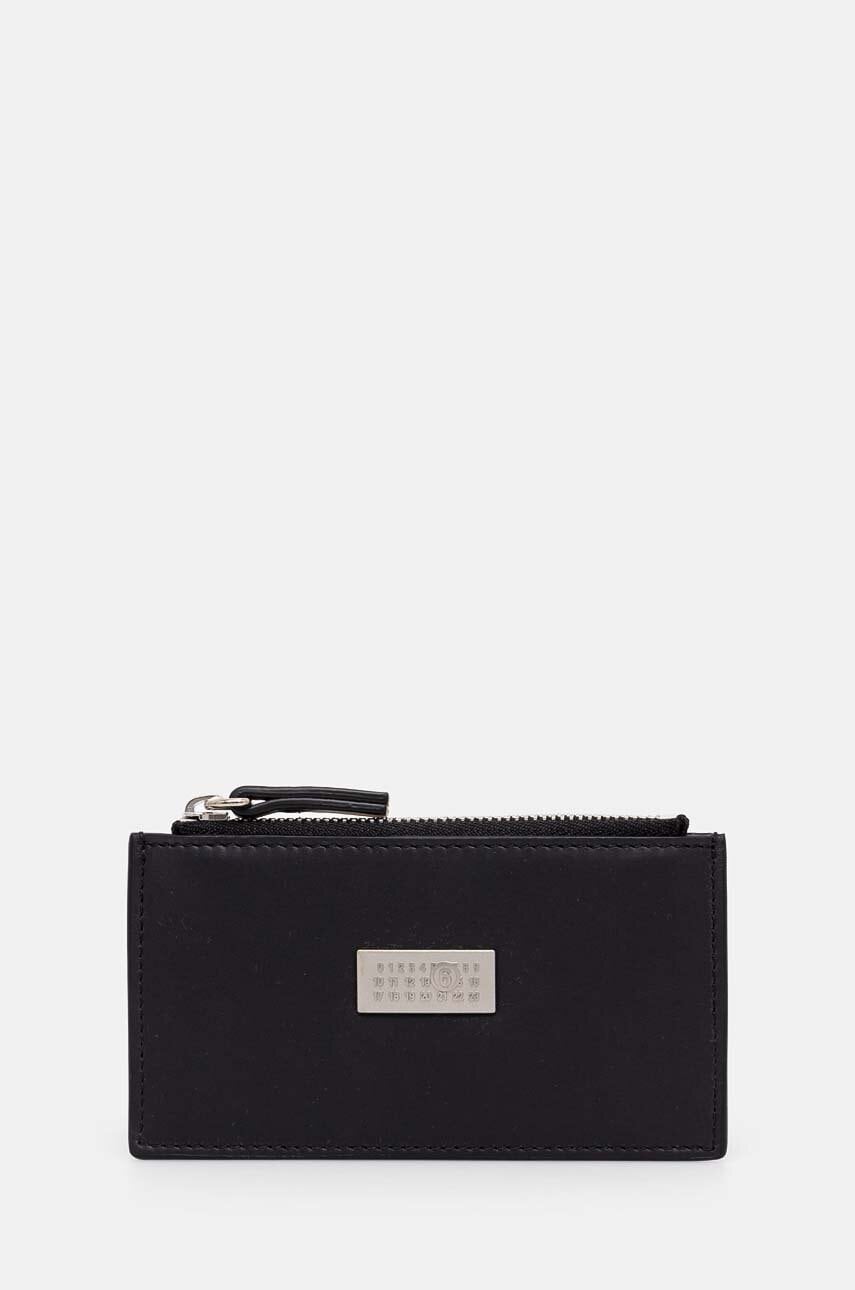 MM6 Maison Margiela portofel de piele culoarea negru, SA5UI0016.P7179 MM6 Maison Margiela portofel de piele culoarea negru, SA5UI0016.P7179