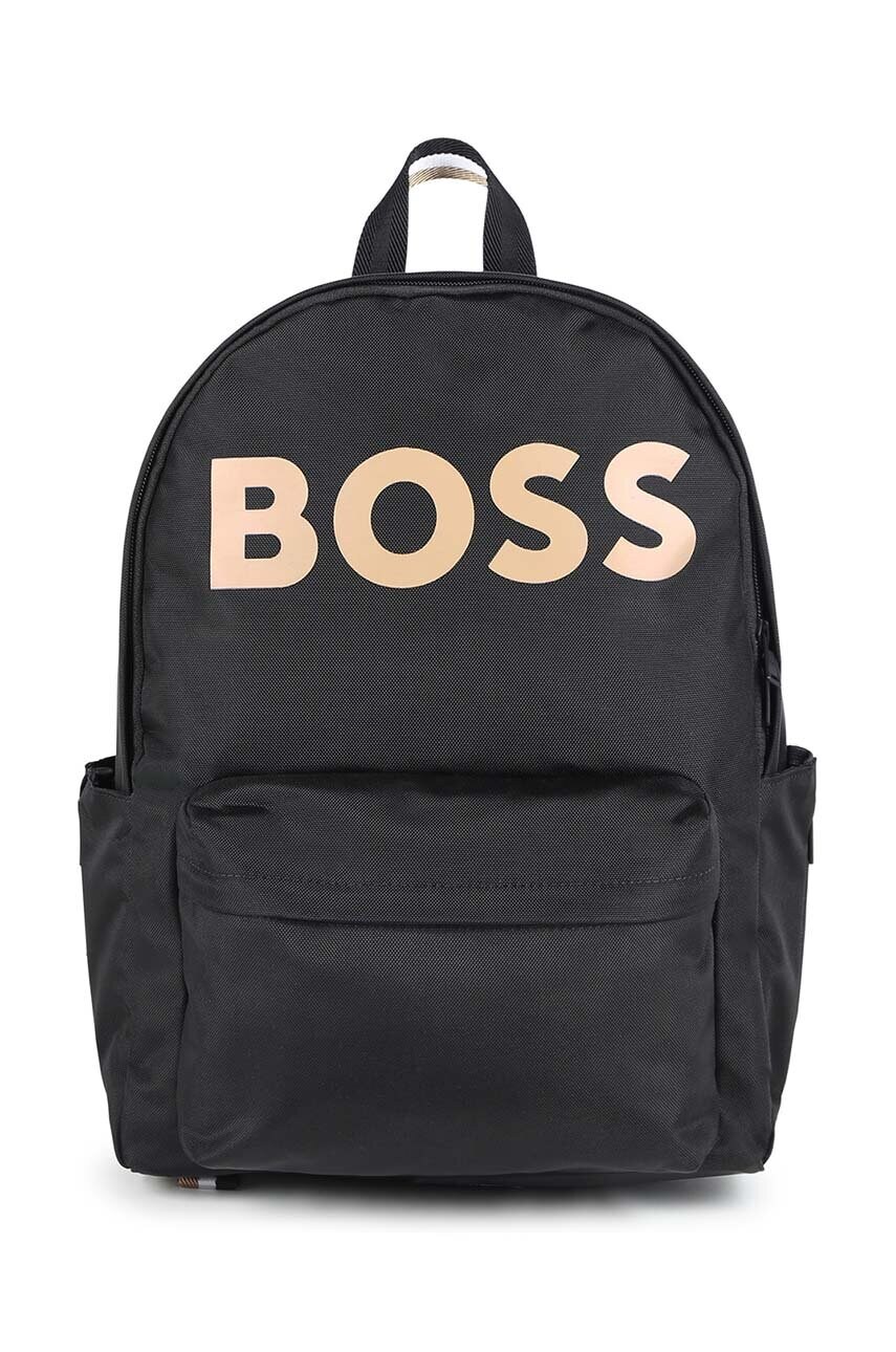 Levně Dětský batoh BOSS černá barva, velký, s potiskem, J51587