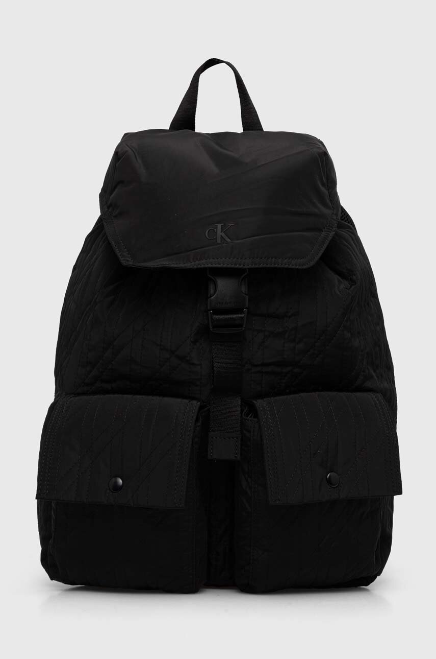 

Раница Calvin Klein Jeans в черно голям размер с изчистен дизайн K50K512165, Черен