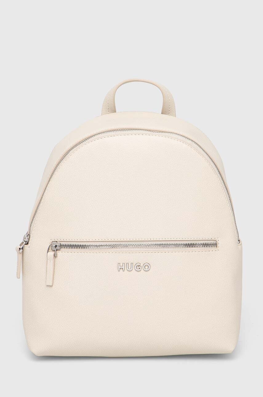 HUGO rucsac femei, culoarea alb, mic, neted, 50523699