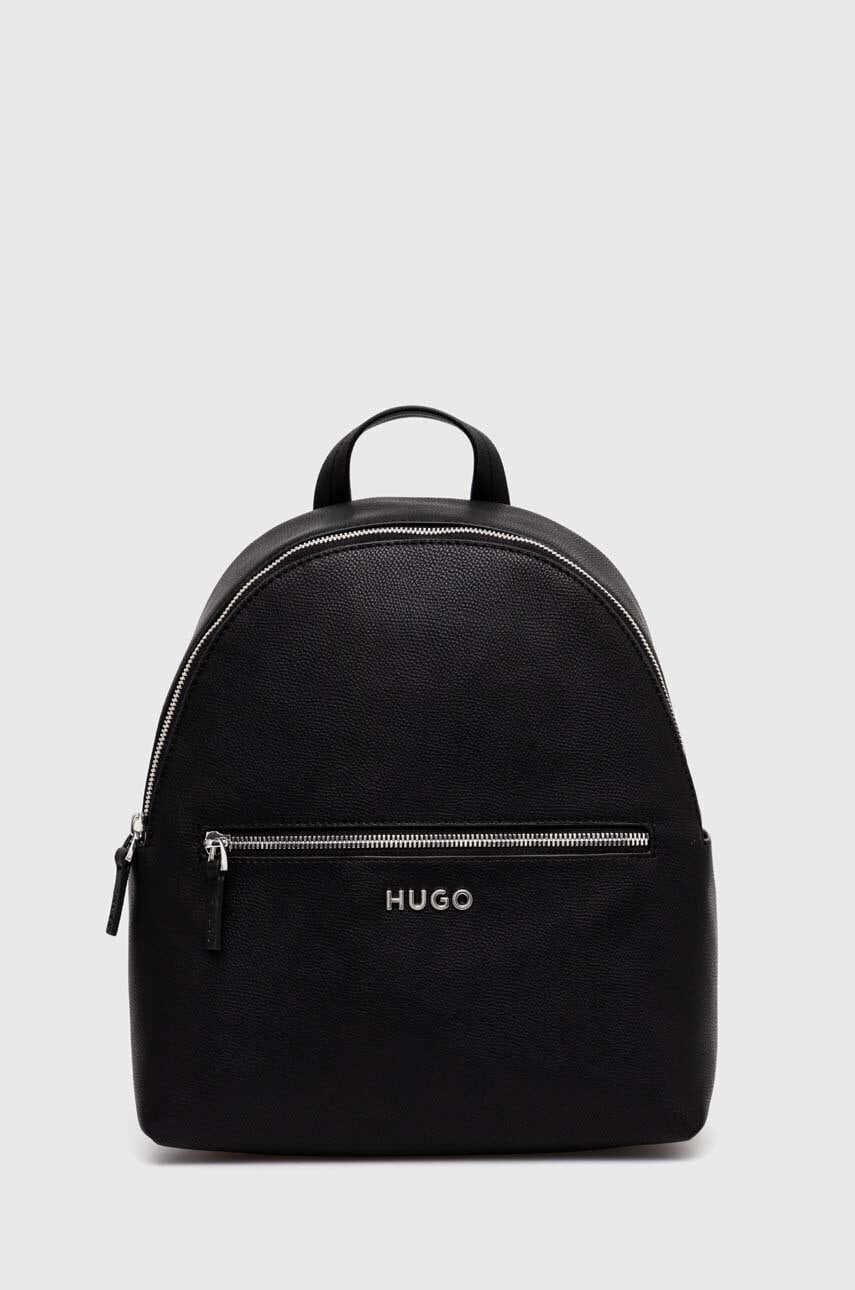 HUGO rucsac femei, culoarea negru, mic, neted, 50523699