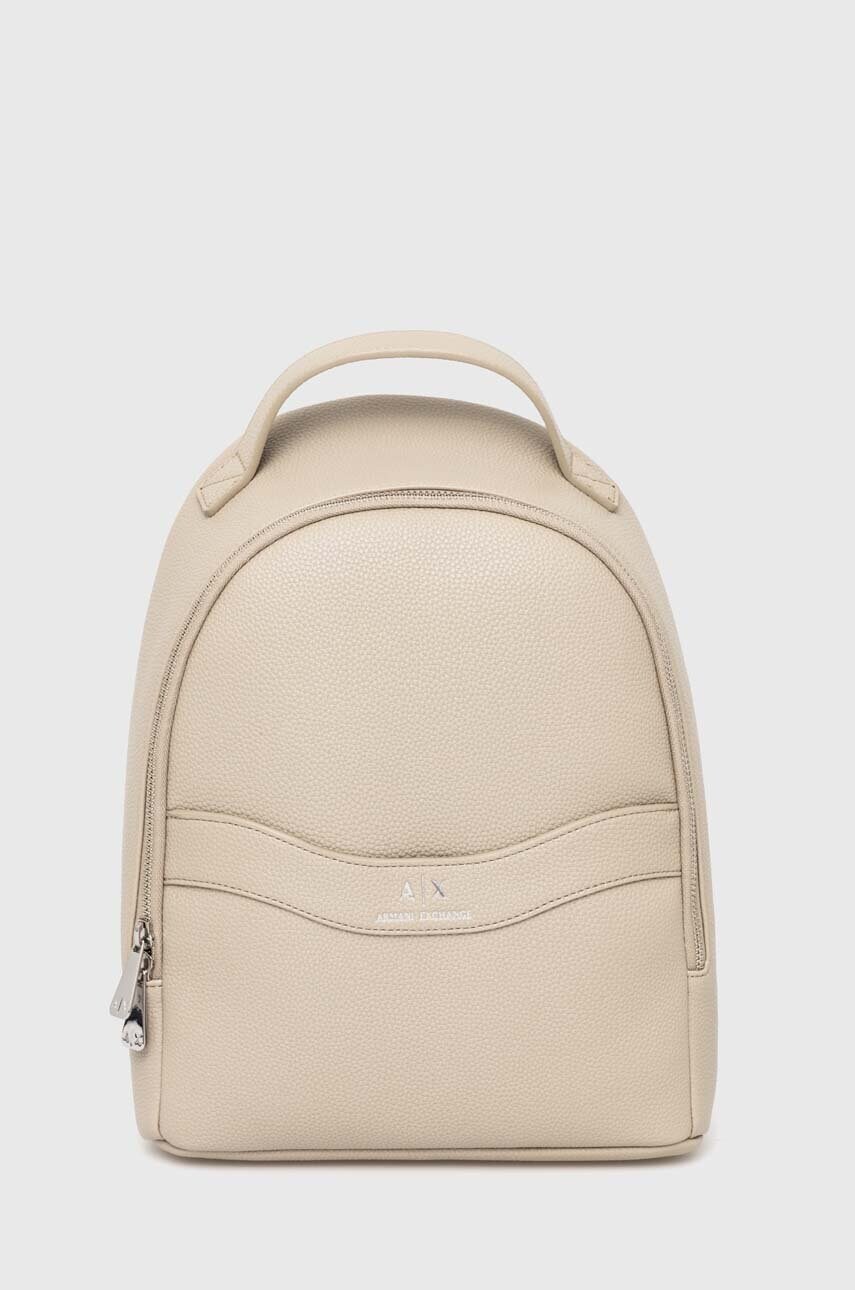 

Раница Armani Exchange в бежово малък размер с изчистен дизайн 949197 CC783, Бежов